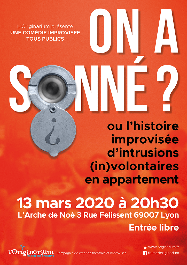 On a sonné Spectacle d'improvisation à Lyon Mars 2020
